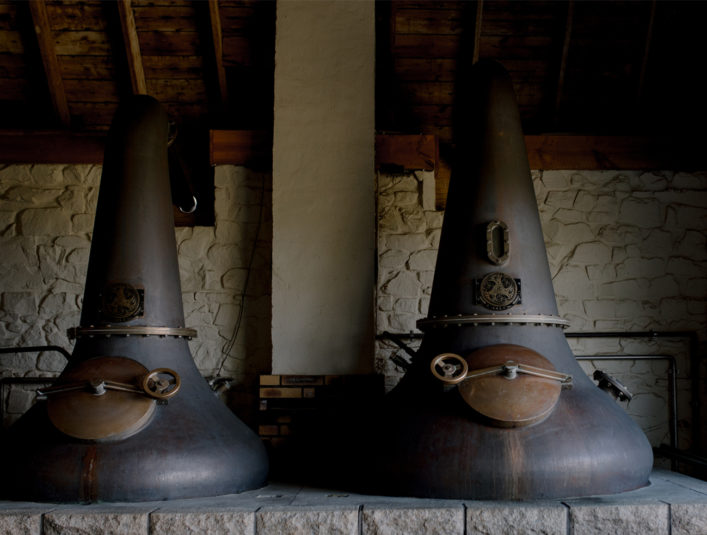 Alambics pot stills Celtic Whisky Distillerie